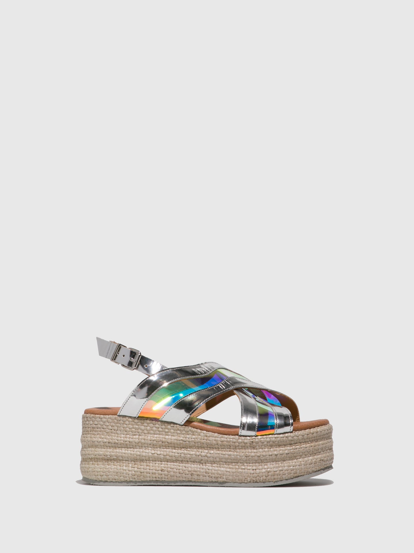 Clay's Sandálias de Plataforma em Prateado