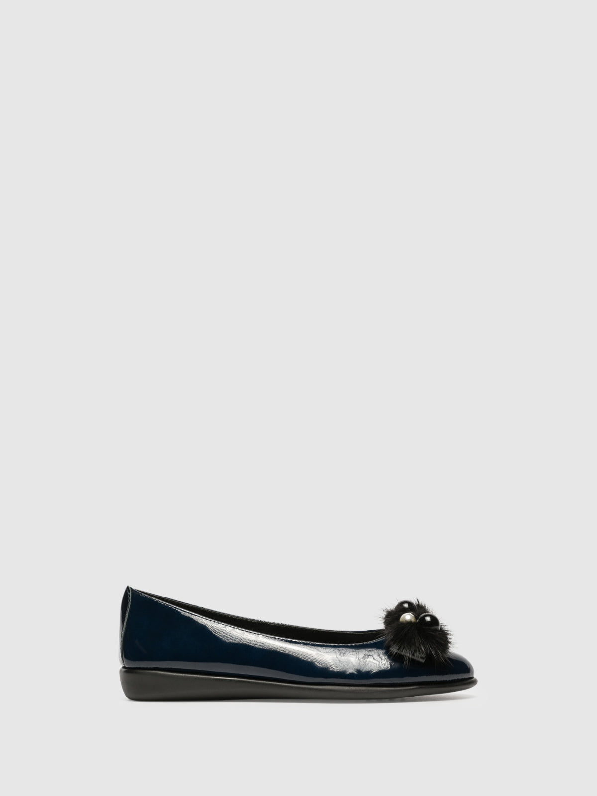 The Flexx Navy Patent Leather Ballerinas