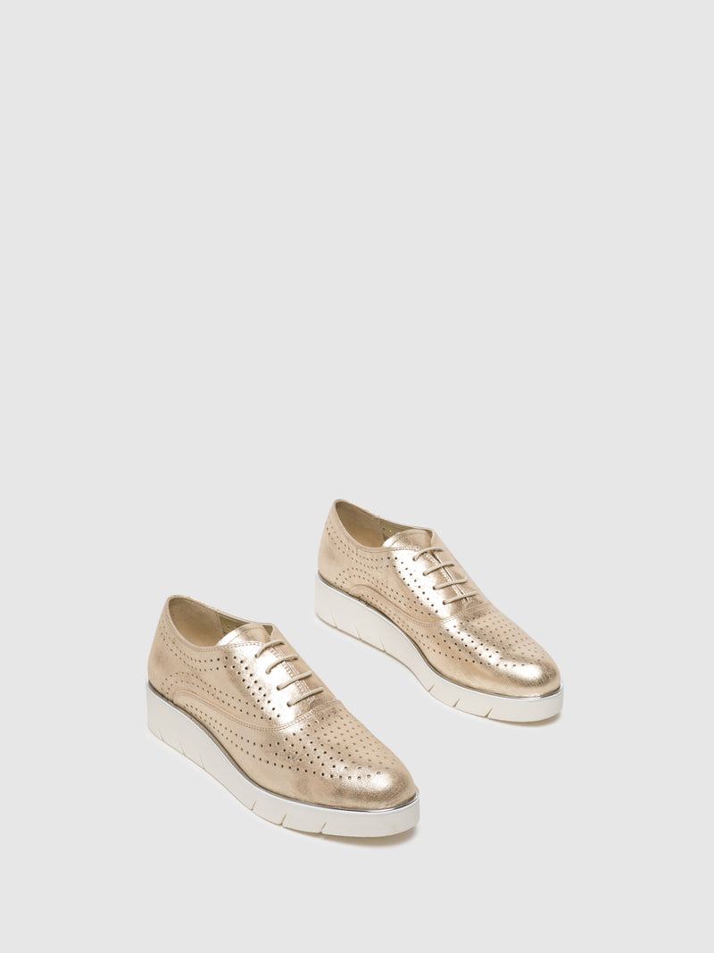 The Flexx Sapatos com Atacadores em Dourado