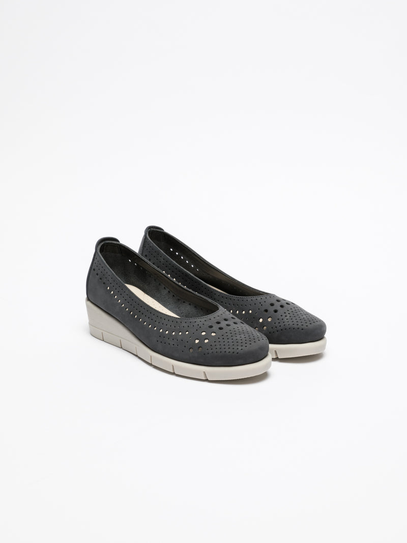 The Flexx Sapatos com Cunha em Azul Marinho
