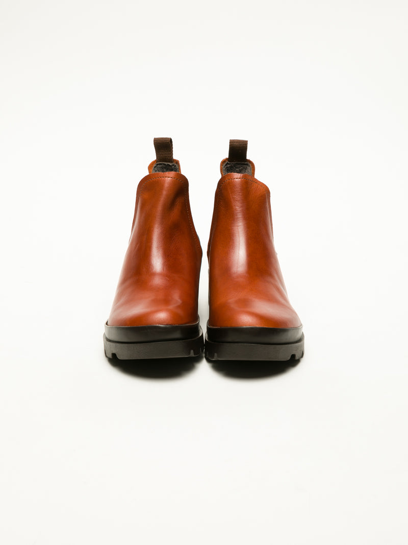 Fly London Brown Chelsea Ankle Boots