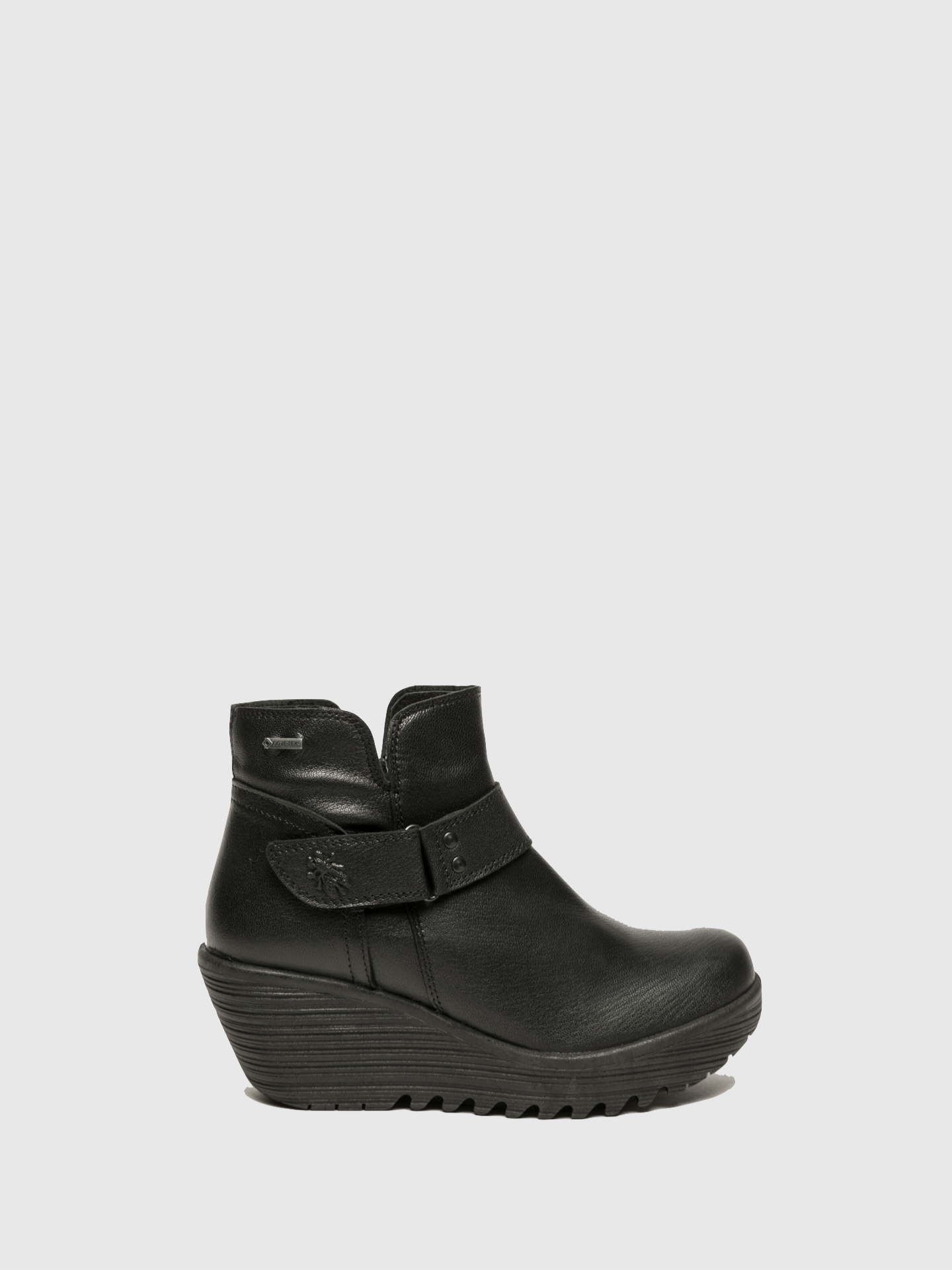 Fly London Botins com Velcro em Preto
