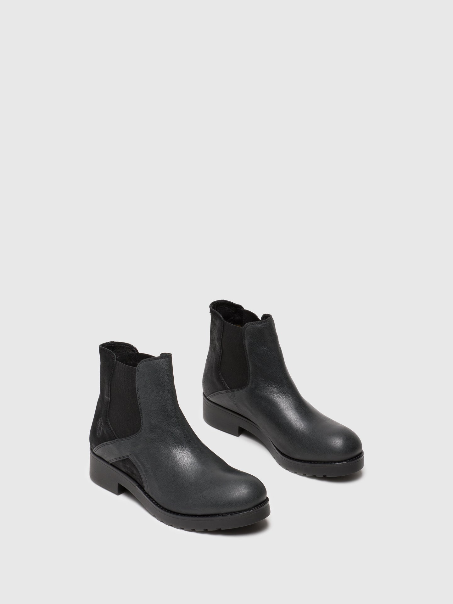 Fly London Botins Chelsea em Preto