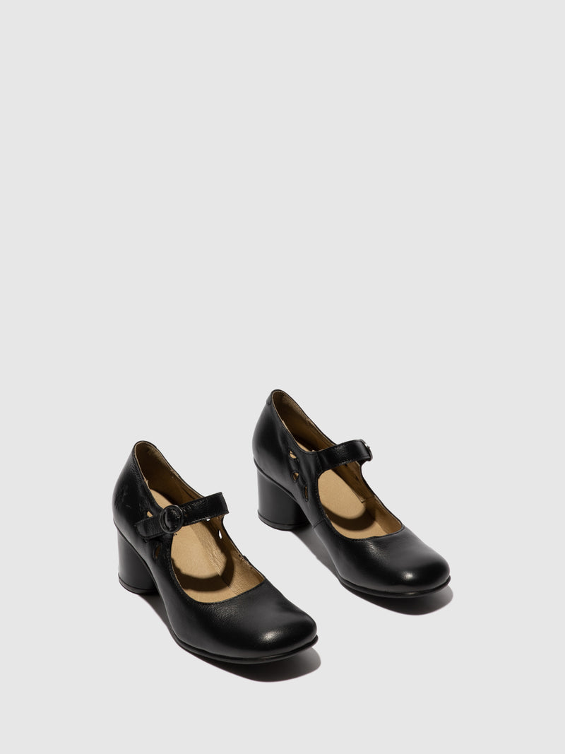 Fly London Sapatos Mary Jane SLOE738FLY MOUSSE  BLACK