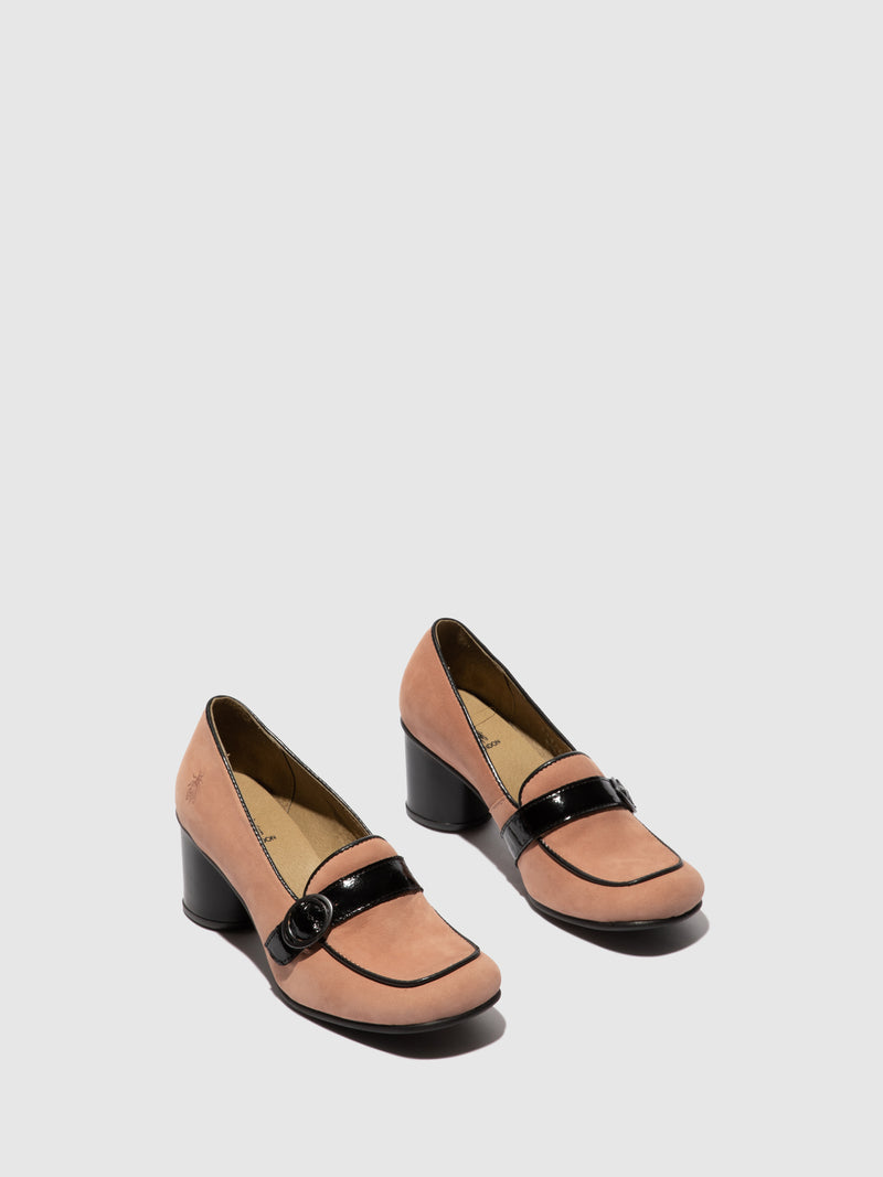 Fly London Sapatos Slip-on SUKE764FLY CUPIDO/LUXOR  PINK/BLACK