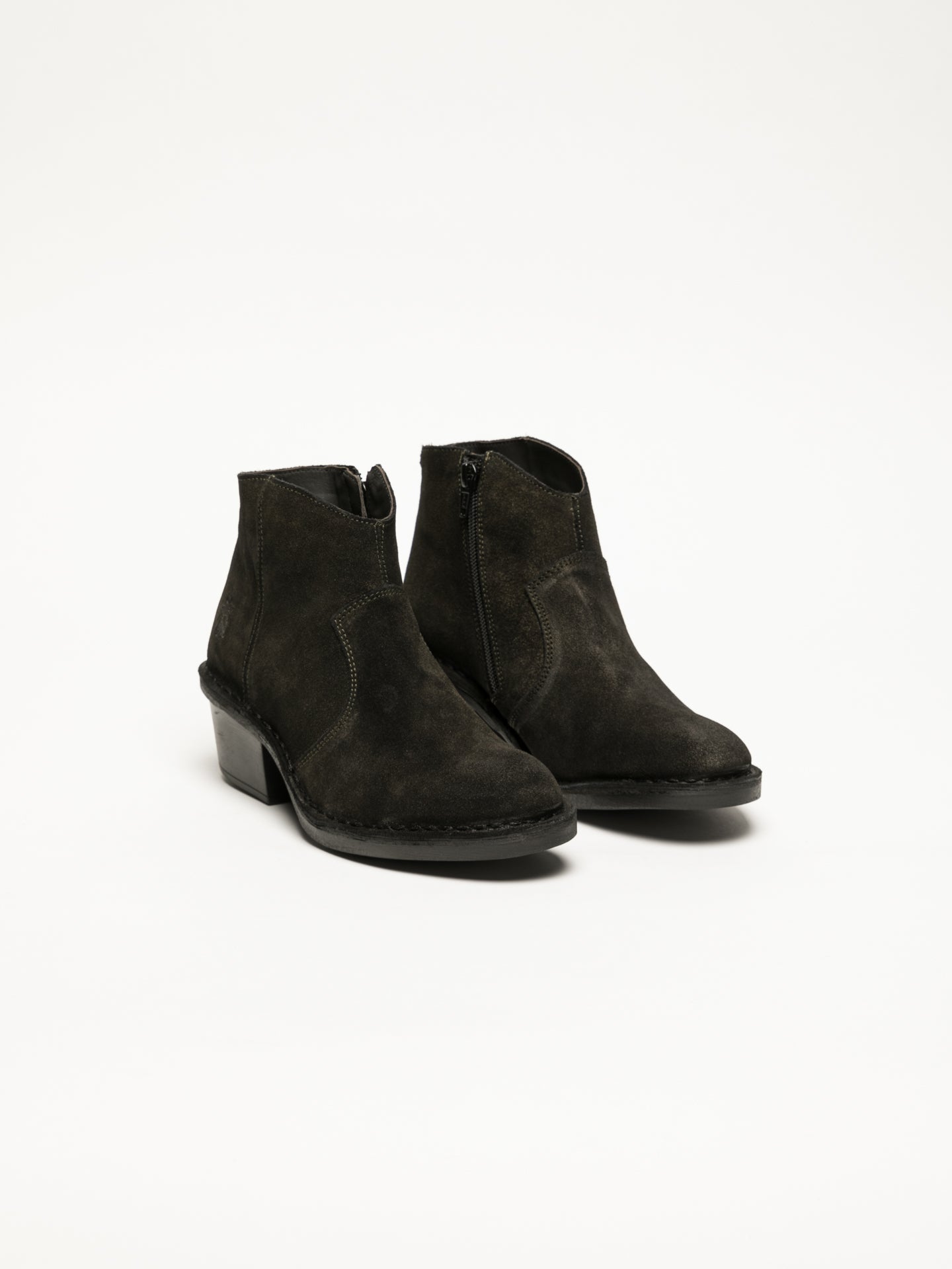 Fly London Botins com Fecho em Khaki