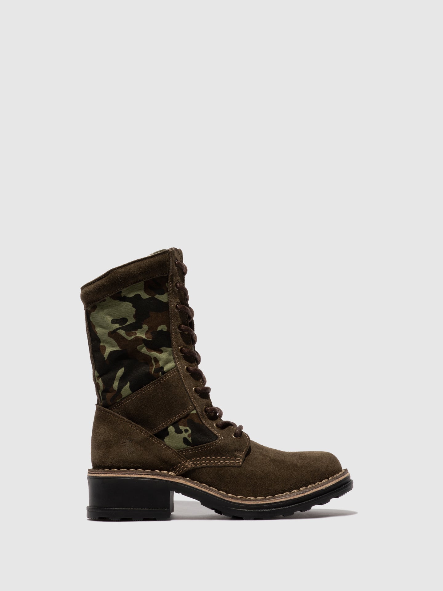 Fly London Botins com Atacadores TORO036FLY SUEDE SLUDGE