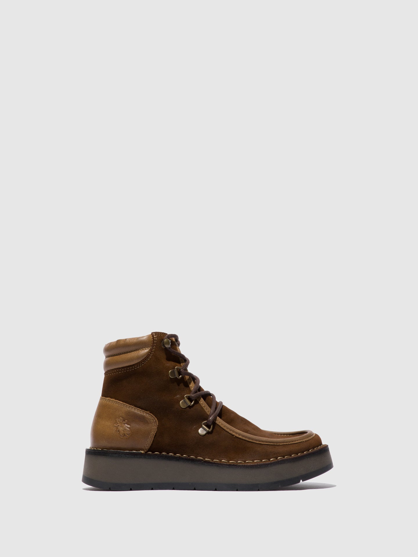 Fly London Botins com Atacadores ROXA067FLY OILSUEDE/RUG CAMEL