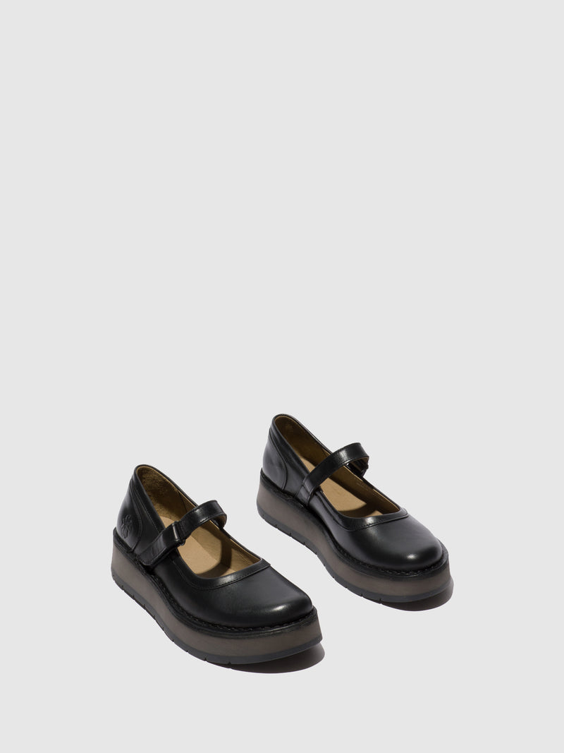 Fly London Sapatos Mary Jane REDE068FLY RUG BLACK