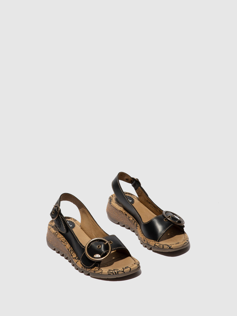 Fly London Sandálias com Fivela TRAM723FLY Black