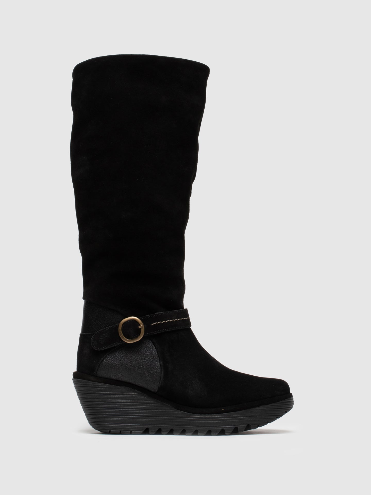 Fly London Botas com Fivela YAVU084FLY BLACK/BLACK