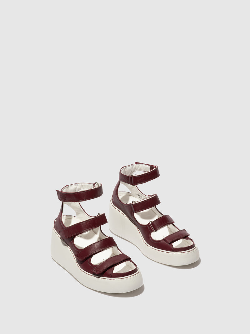 Fly London Sandálias com Velcro DROP521FLY BORDEAUX