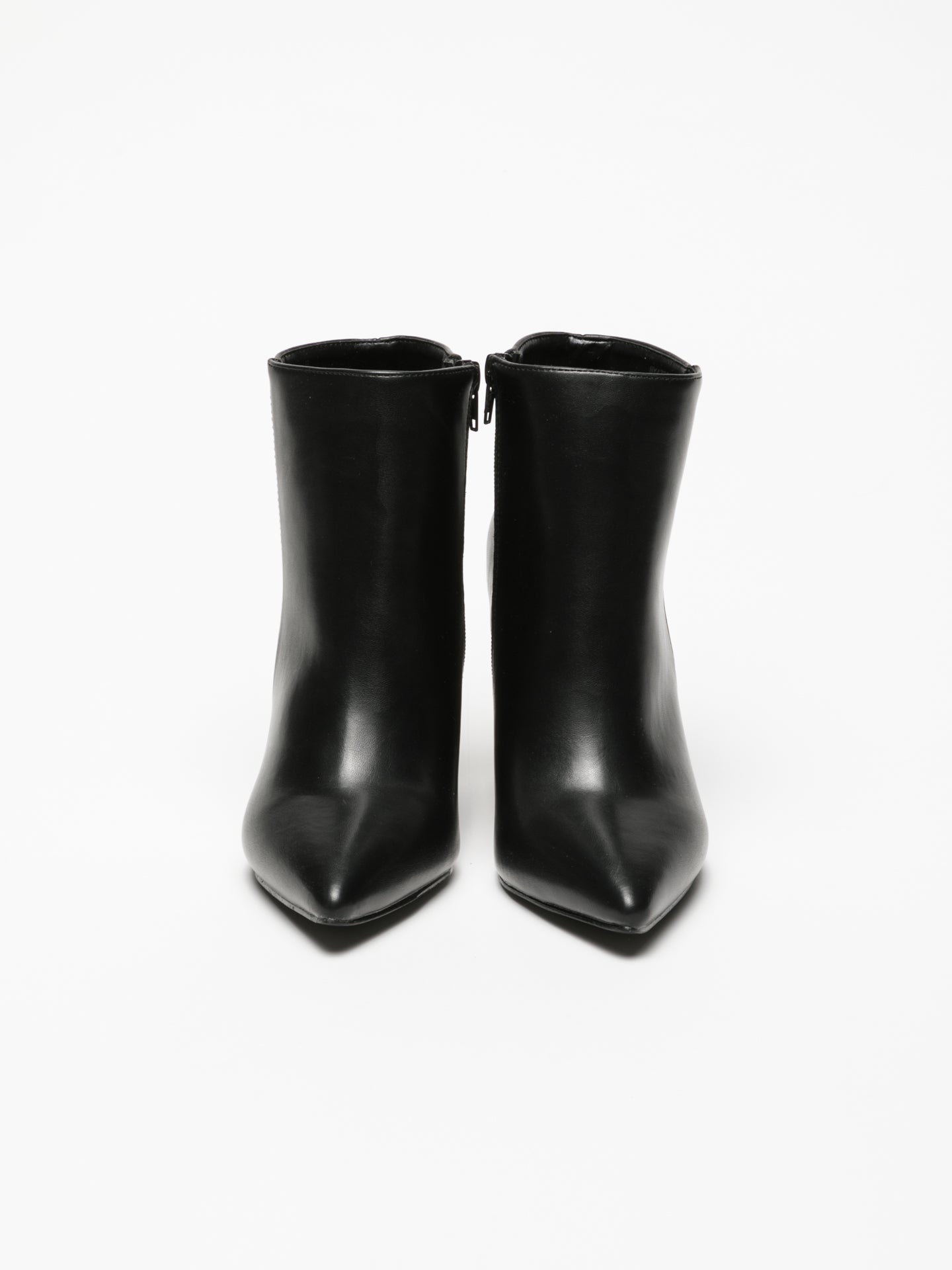 Foreva Black Zip Up Ankle Boots