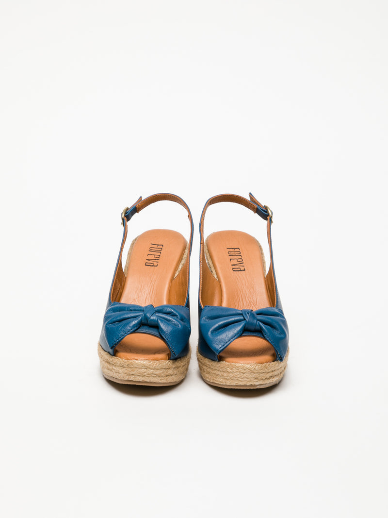 Foreva Blue Wedge Sandals