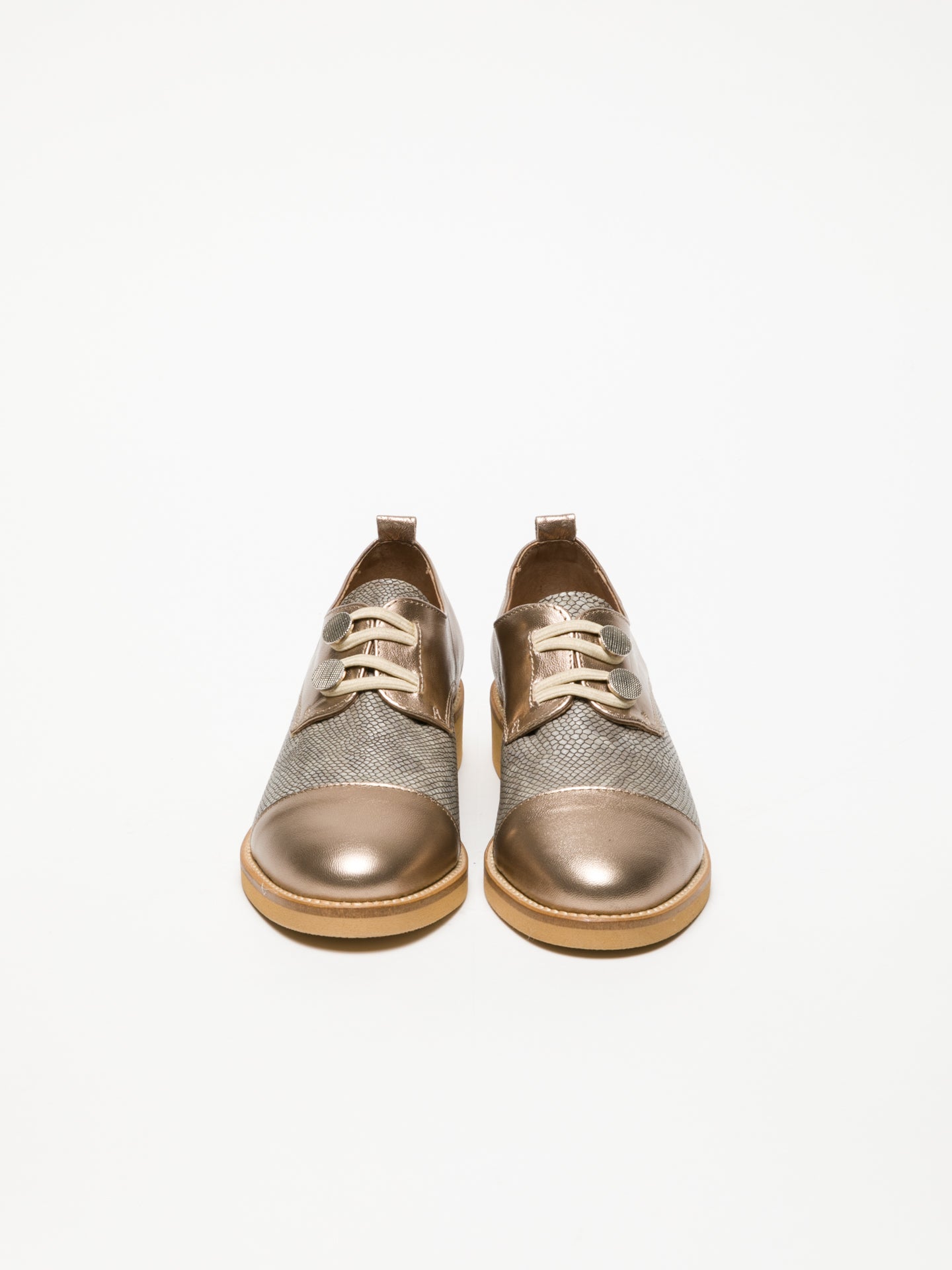 Foreva Sapatos Derby em Dourado