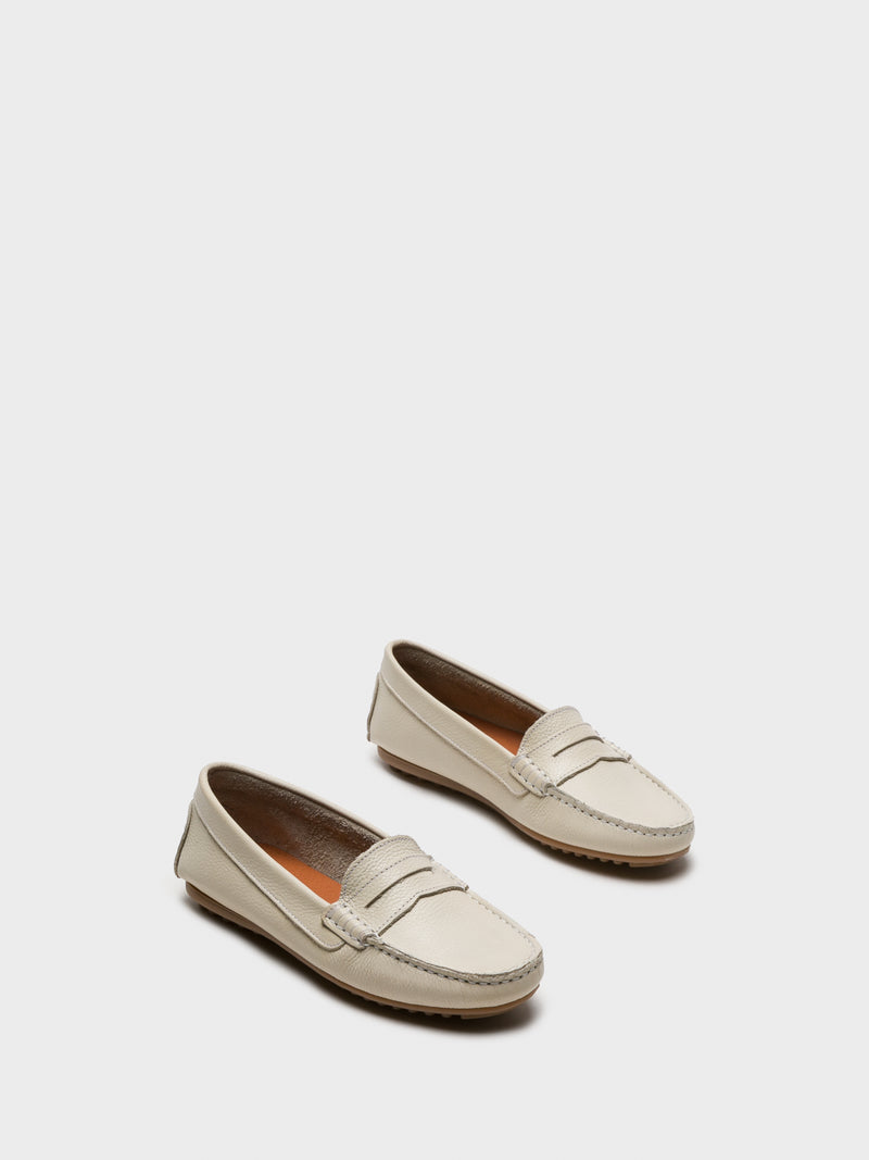 Foreva Sapatos Mocassins em Branco