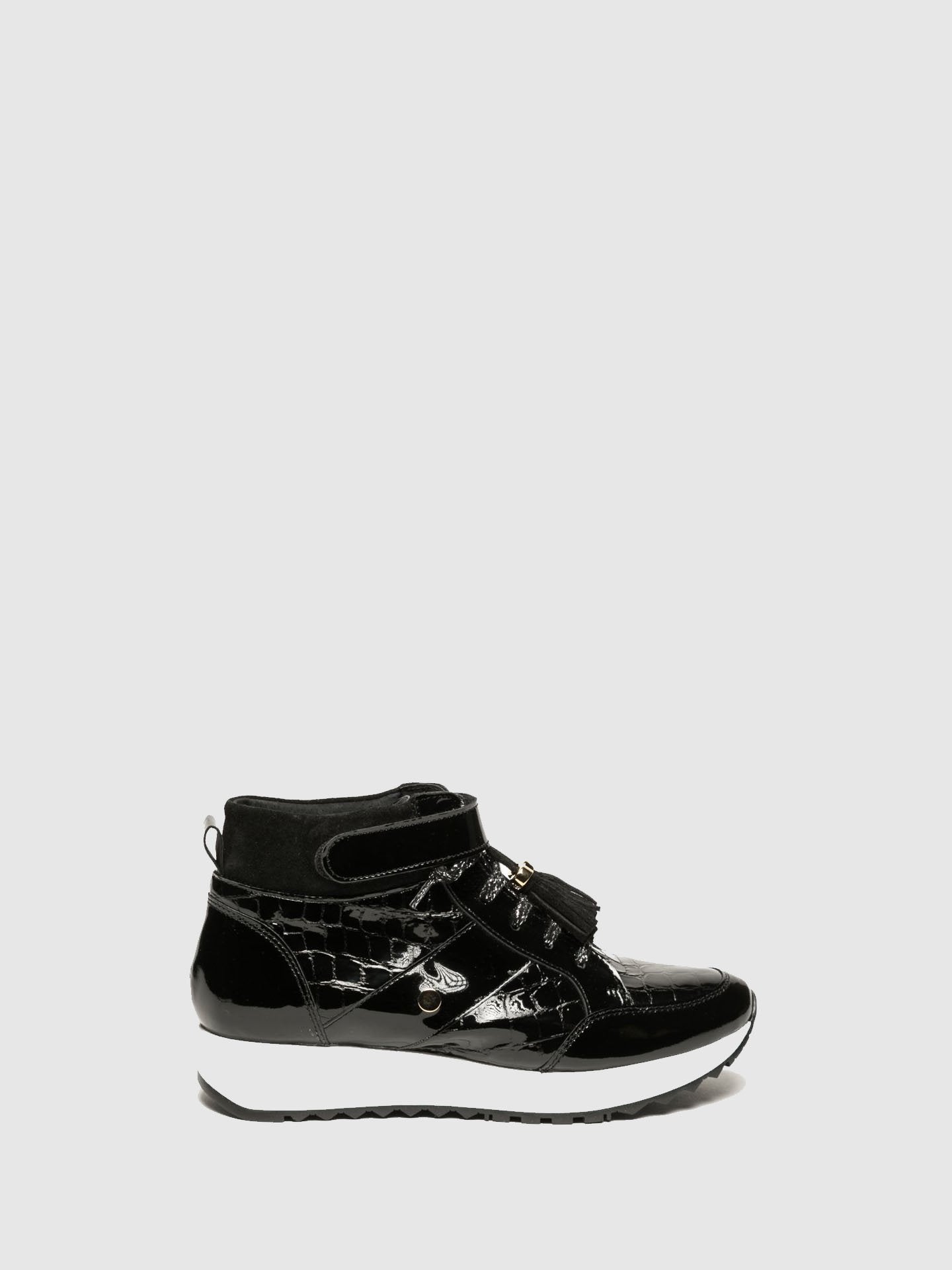 Foreva Black Hi-Top Trainers