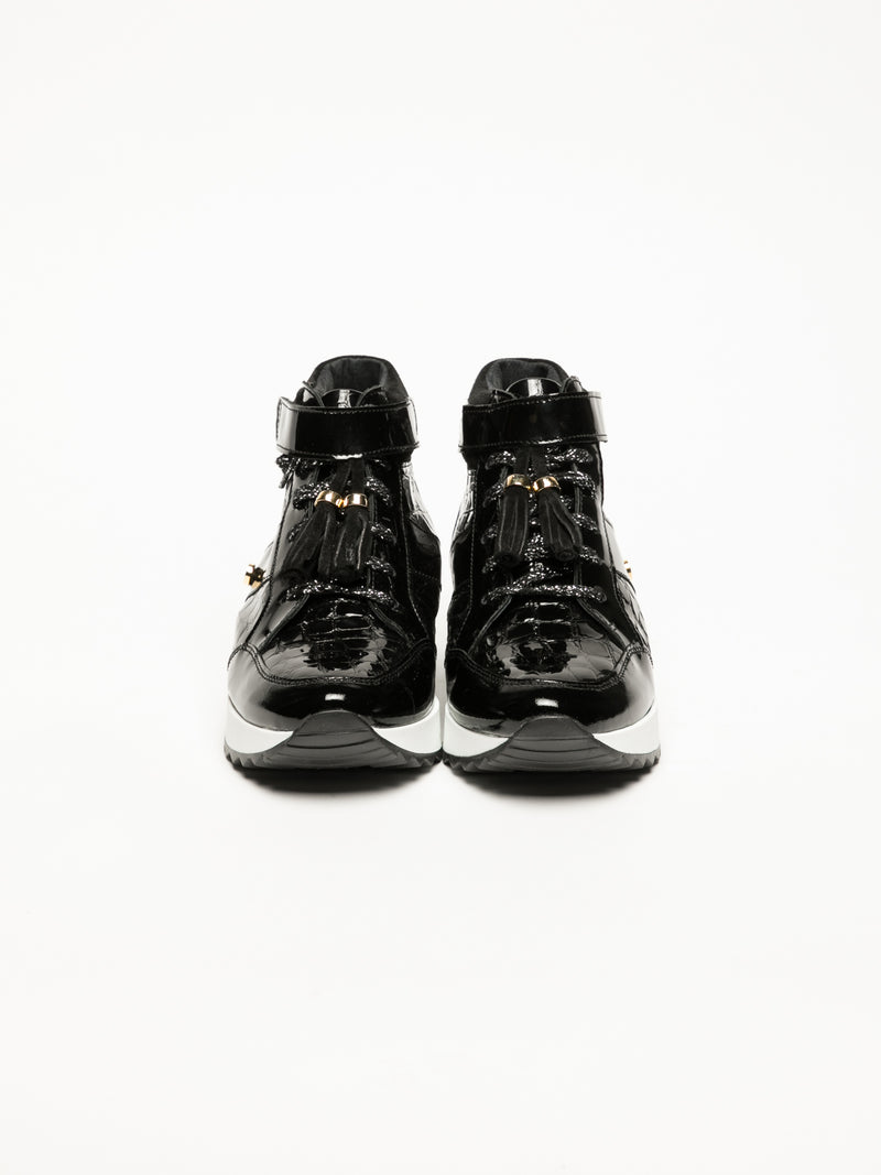Foreva Black Hi-Top Trainers