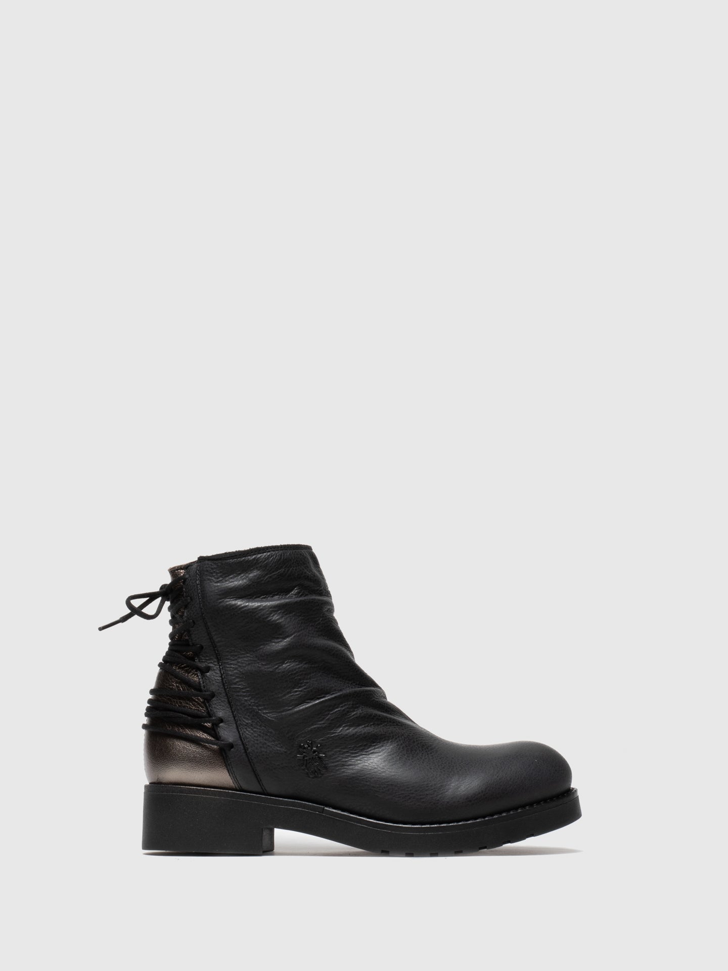 Fly London Botins com Fecho em Preto