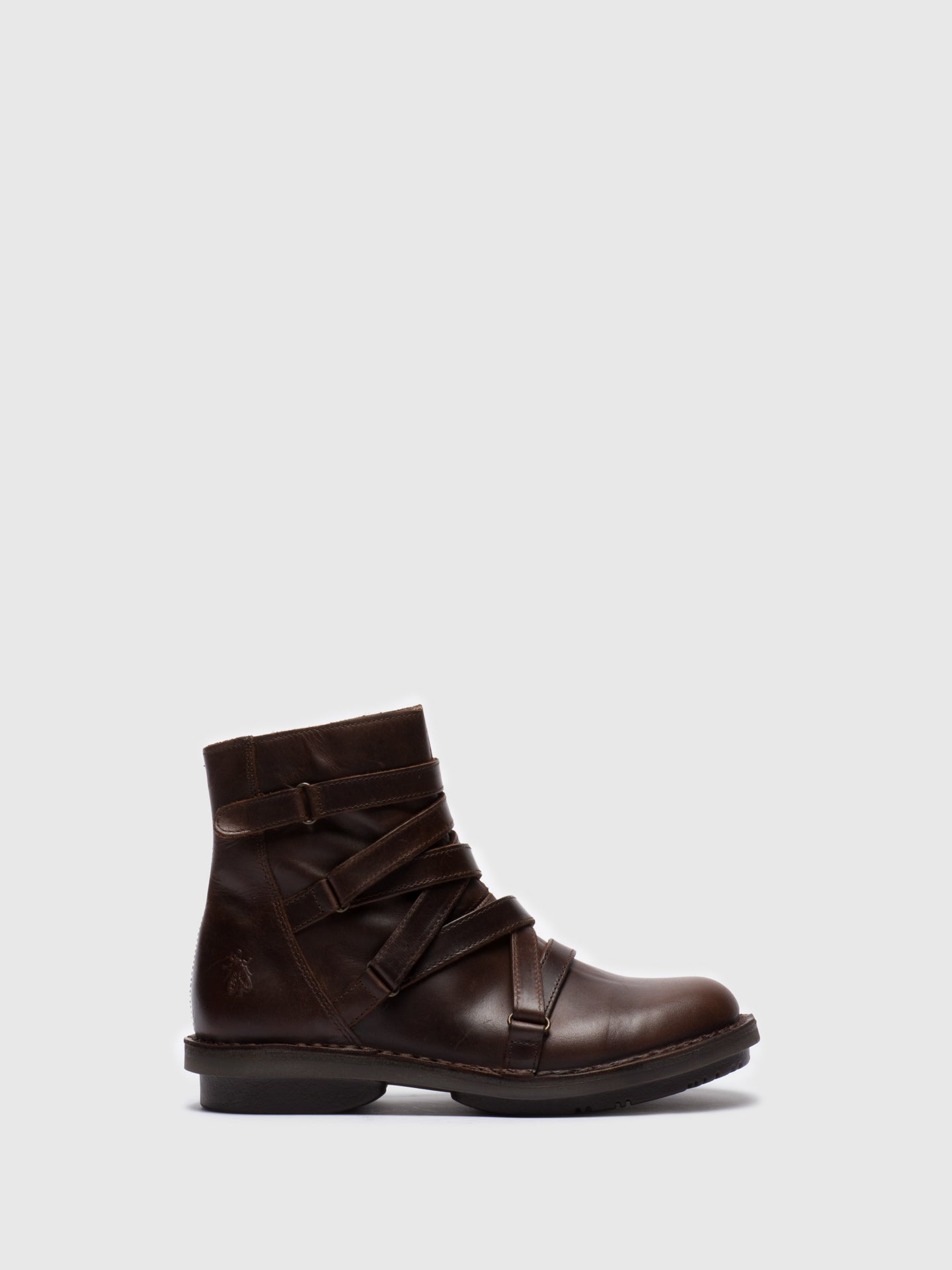 Fly London Botins com Fecho em Castanho