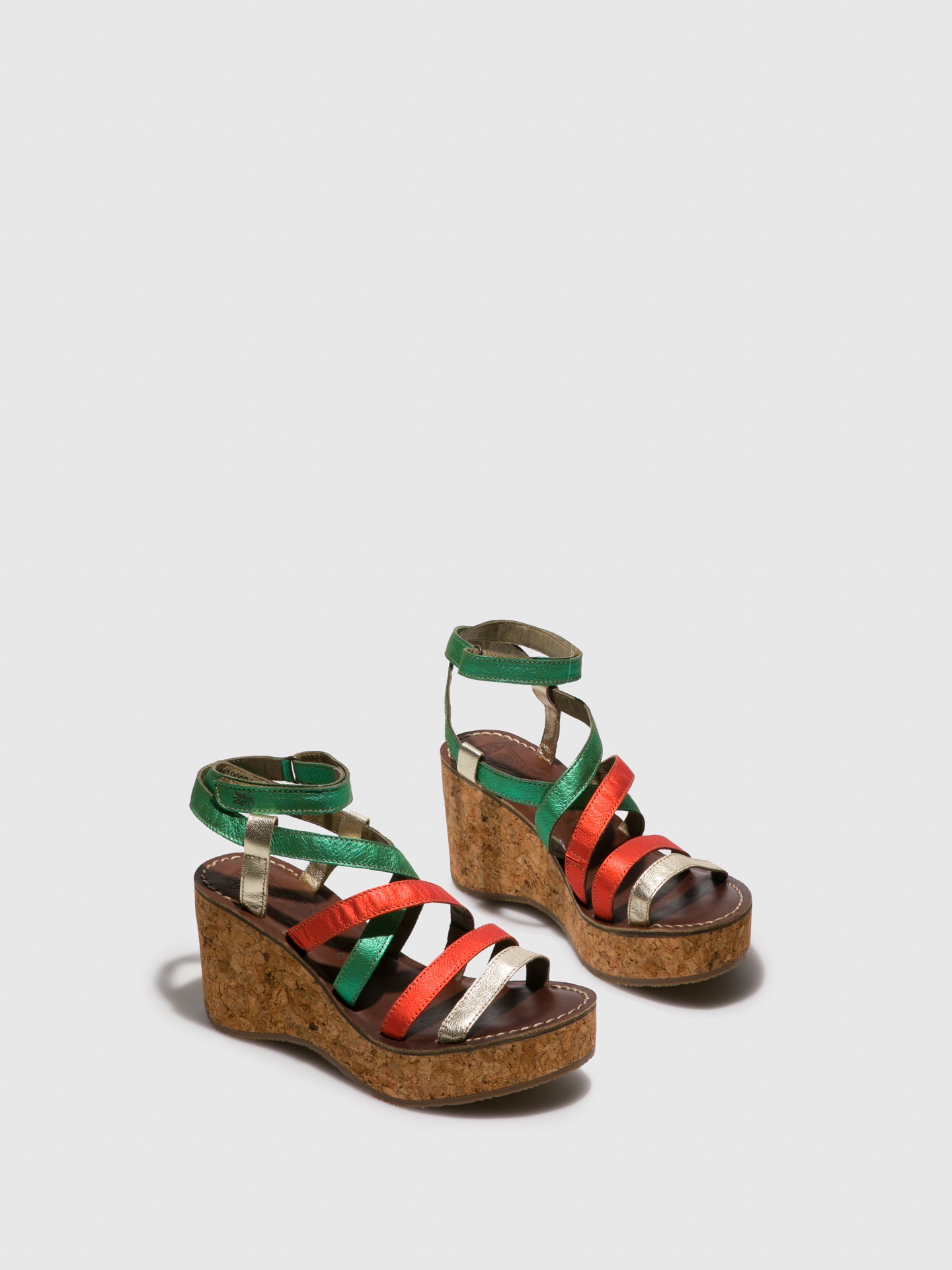 Fly London Strappy Sandals GANO619FLY Multicolor Overcube