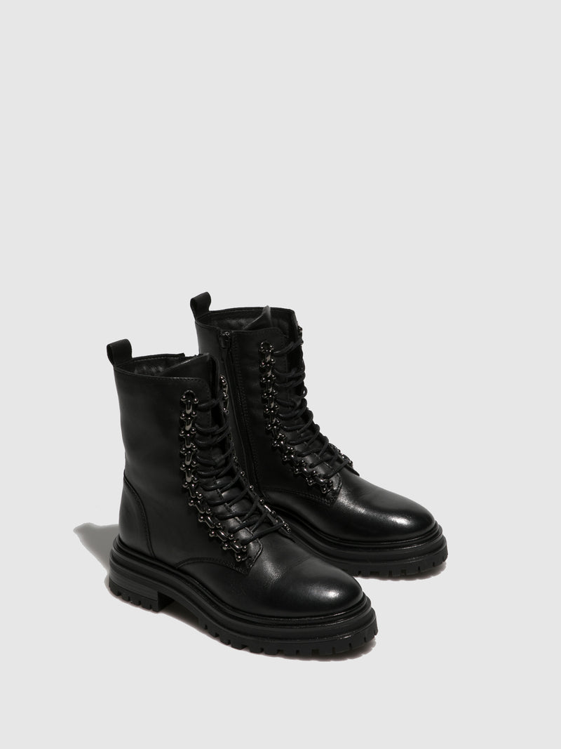 Foreva Botins com Atacadores em Preto