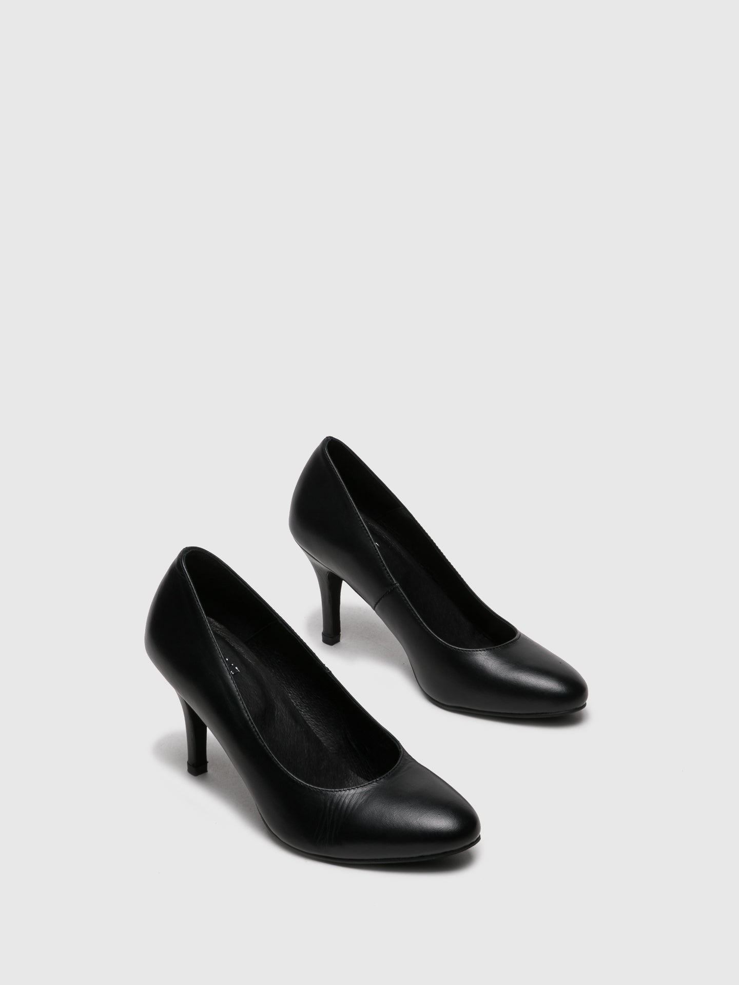 Foreva Sapatos de Salto Alto com Ponta Redonda em Preto