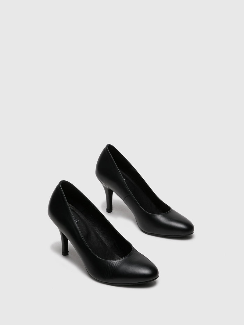 Foreva Sapatos de Salto Alto com Ponta Redonda em Preto