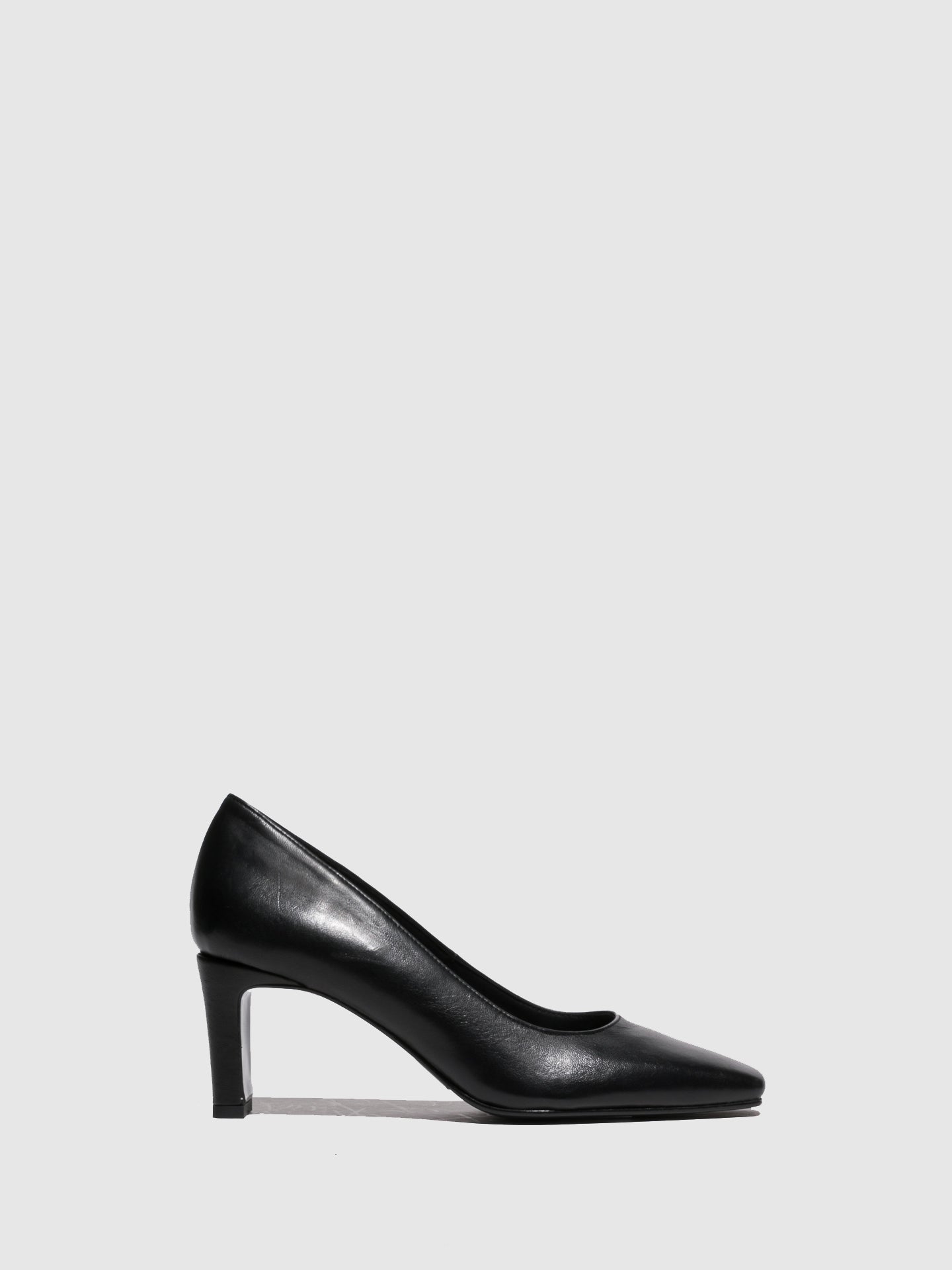 Foreva Black Chunky Heel Shoes