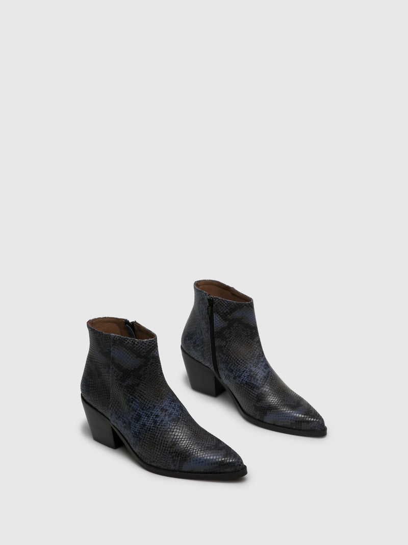 Foreva Botins Texanas em Azul Marinho