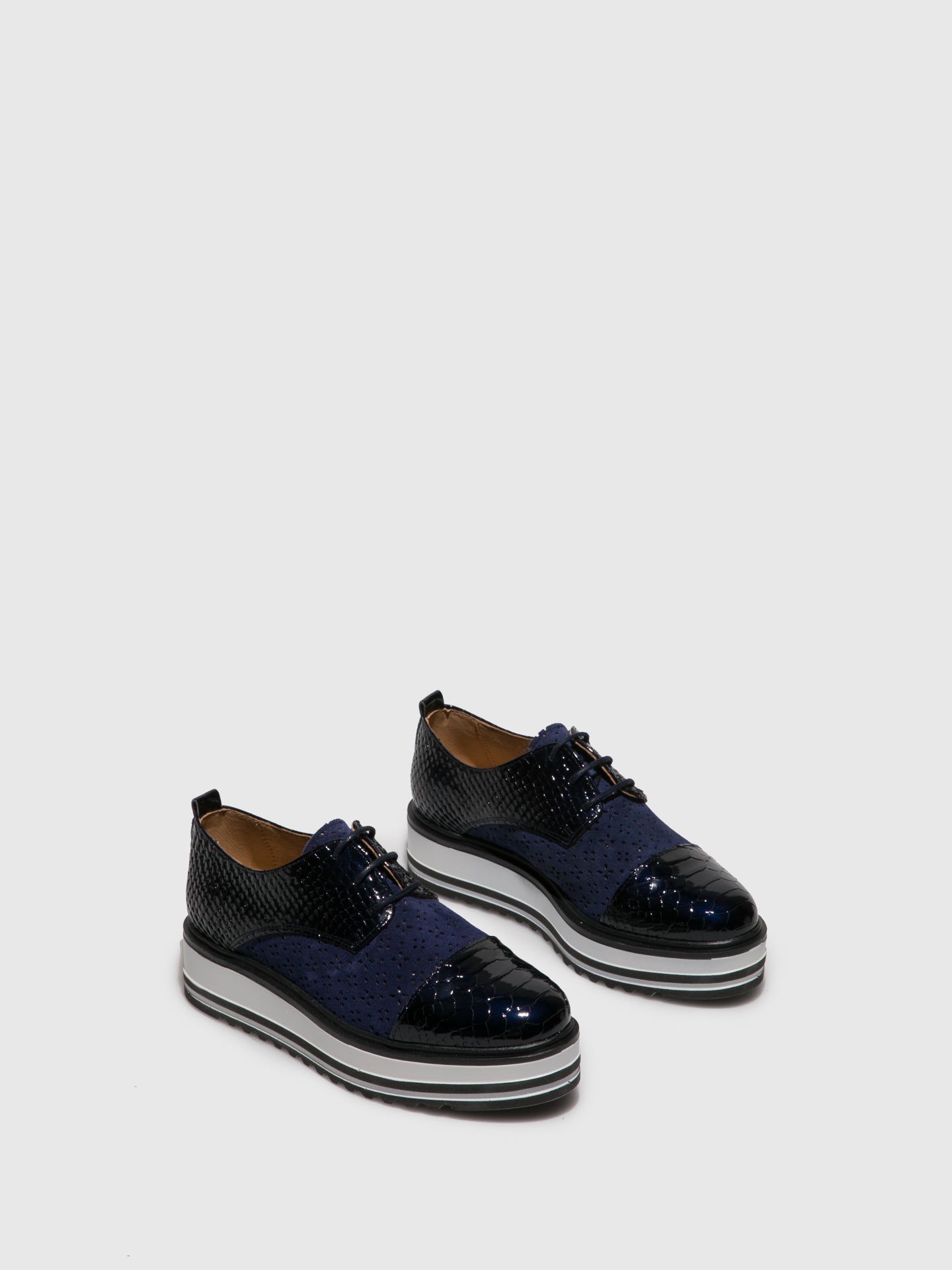 Foreva Sapatos com Atacadores em Azul Marinho