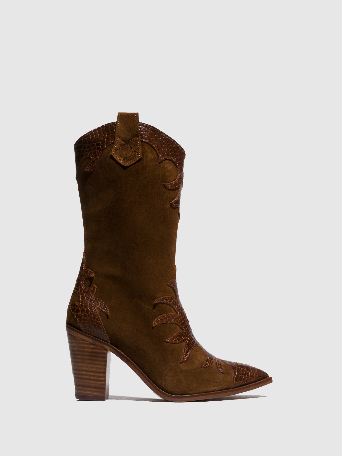 Foreva Botas Pontiagudas em Castanho
