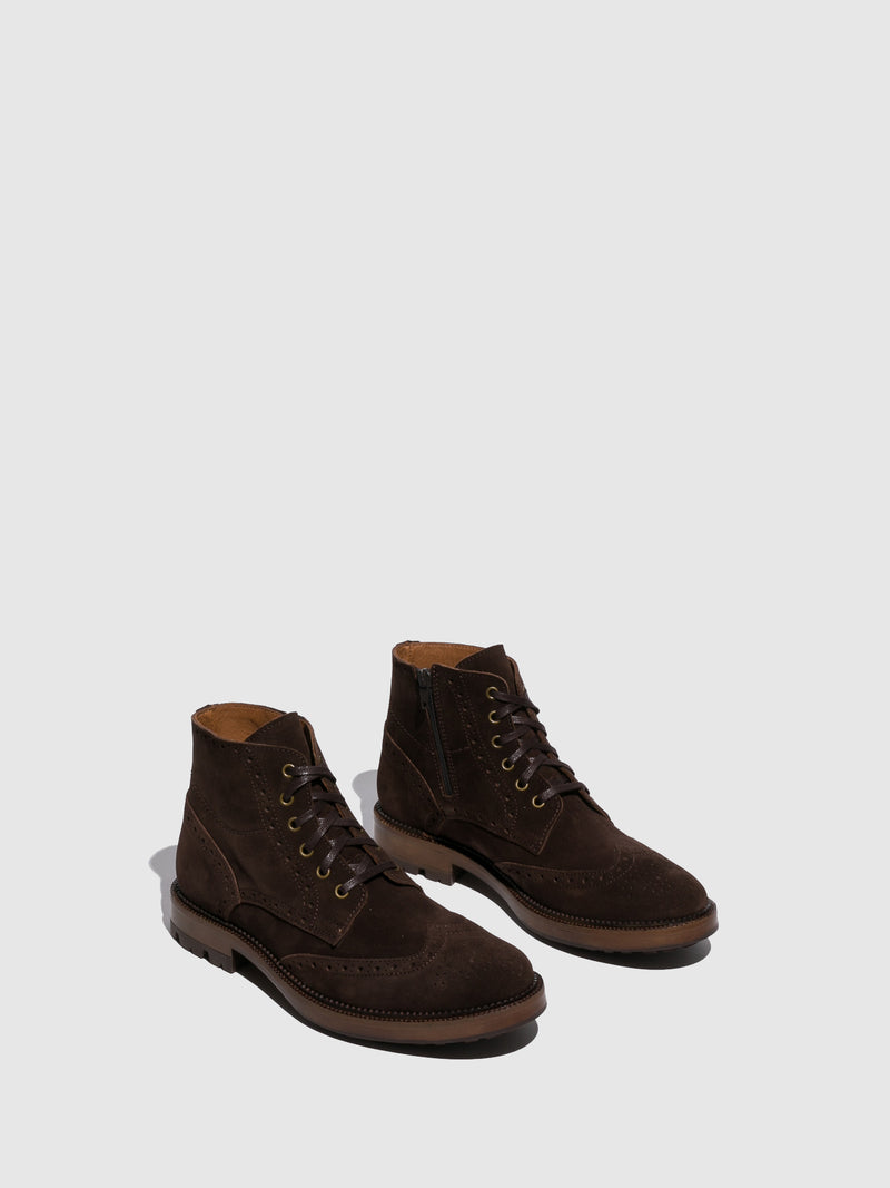 Foreva Brown Lace-up Boots