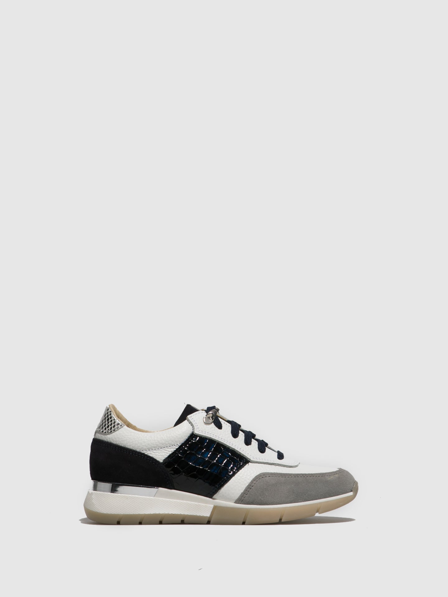 Foreva Blue White Lace-up Trainers