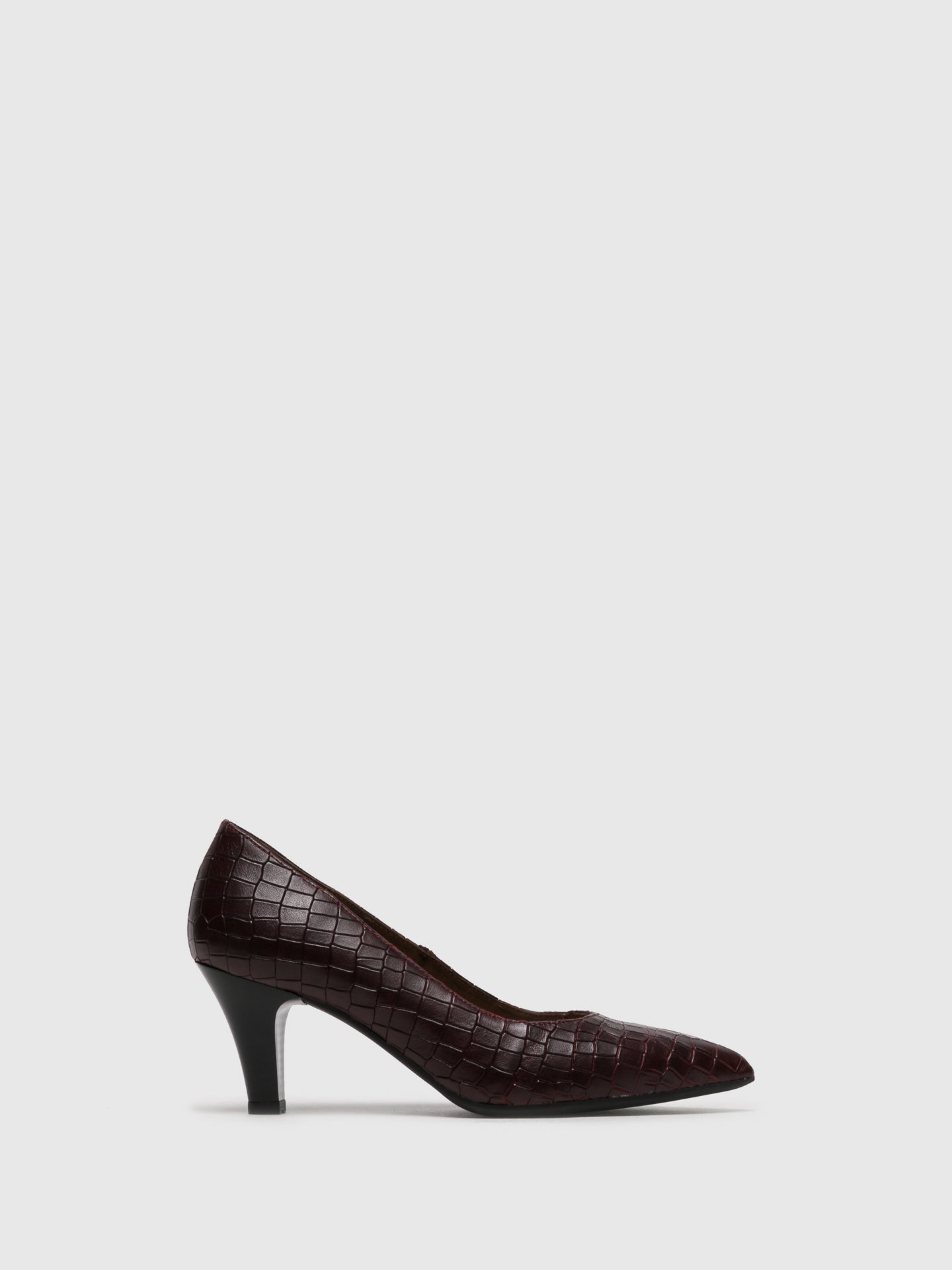 Foreva Sapatos de Salto Alto Pontiagudos em Carmesim