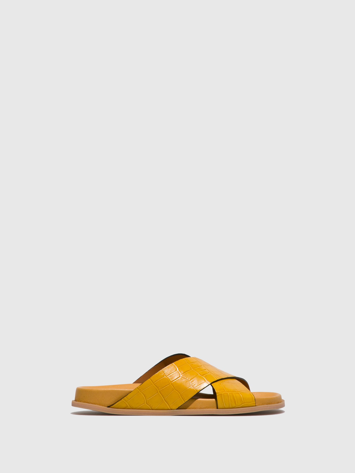 Foreva Sandálias Rasas em Amarelo