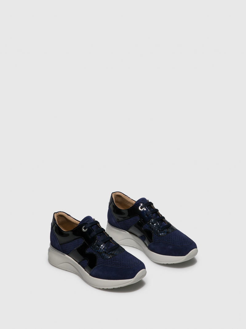 Fungi Sapatos com Atacadores em Azul