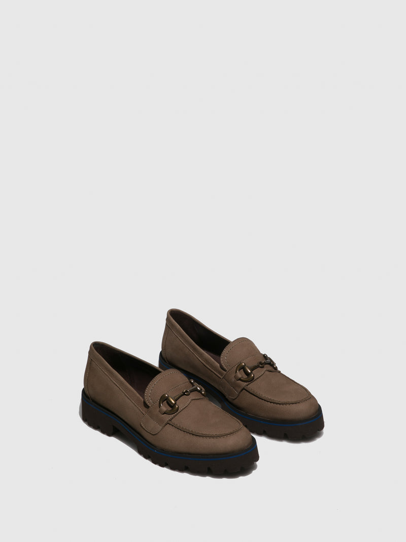Fungi Sapatos com Apliques em Taupe
