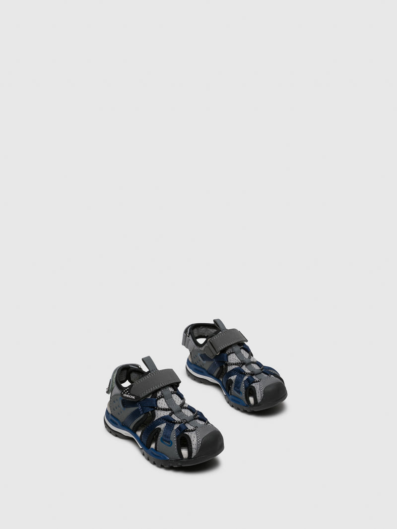 Geox Sandálias com Velcro em Cinzento
