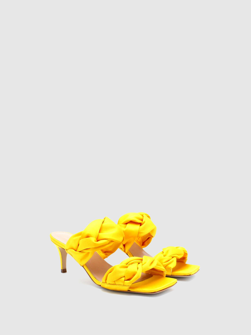 JJ Heitor Heel Sandals F04L2 Yellow