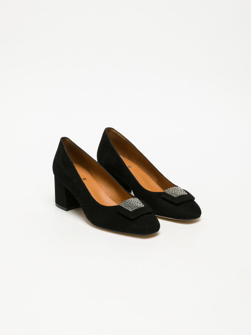 Sofia Costa Sapatos de Salto Alto Clássicos em Preto