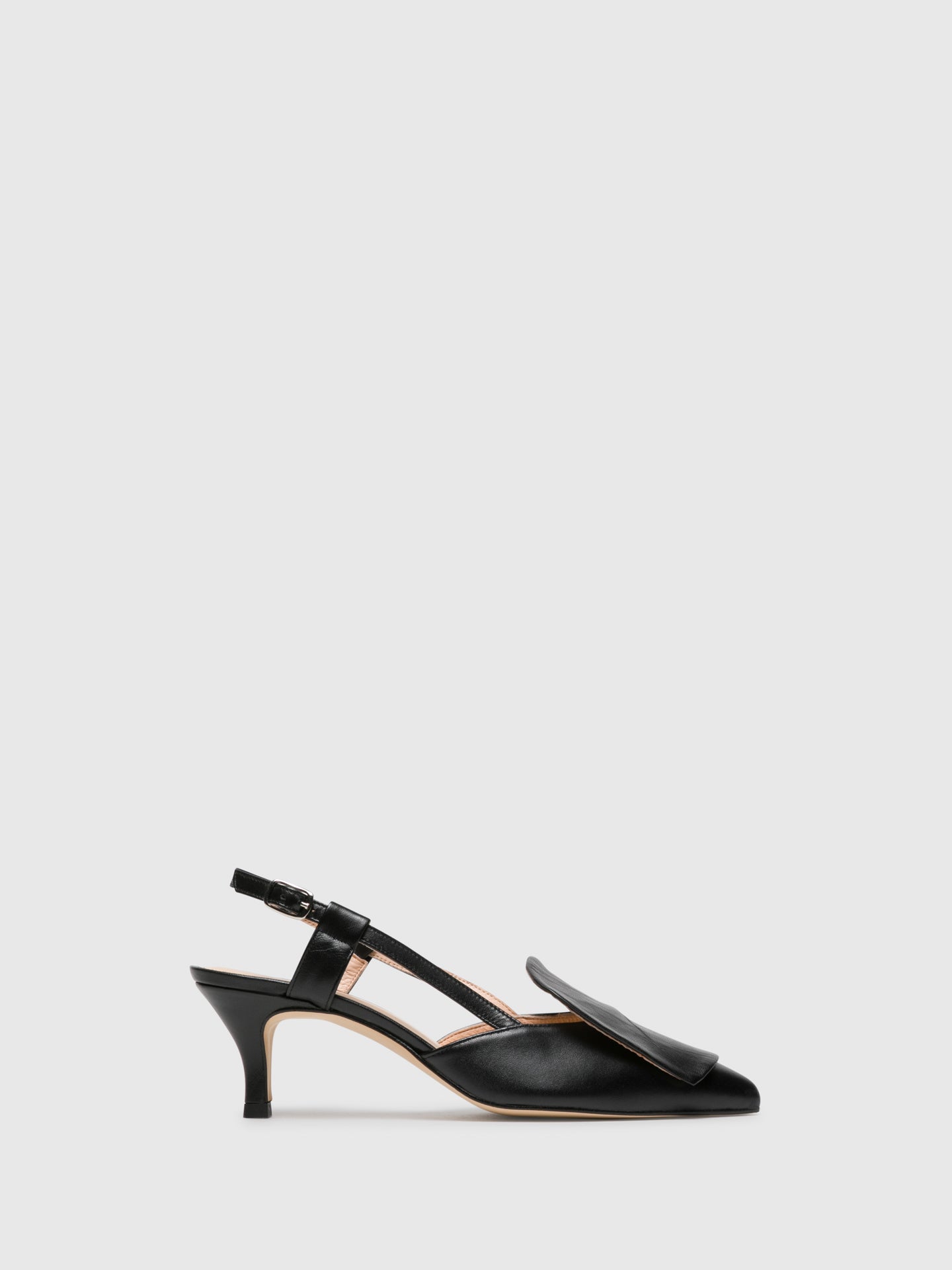 Sofia Costa Black Monk Sandals