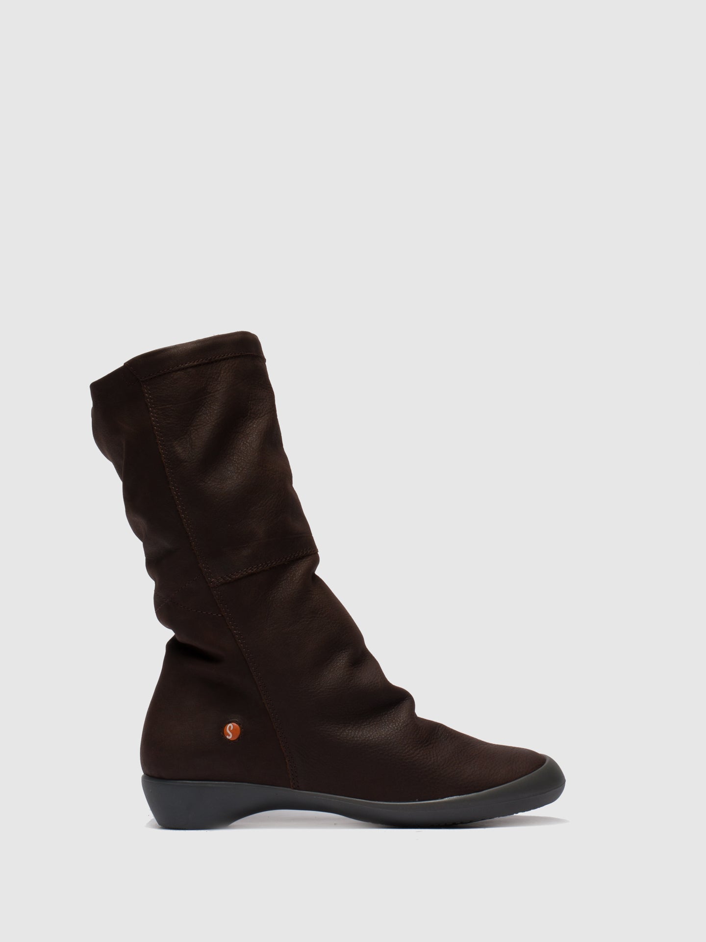 Softinos Botas de Cano-Alto em Castanho Sela