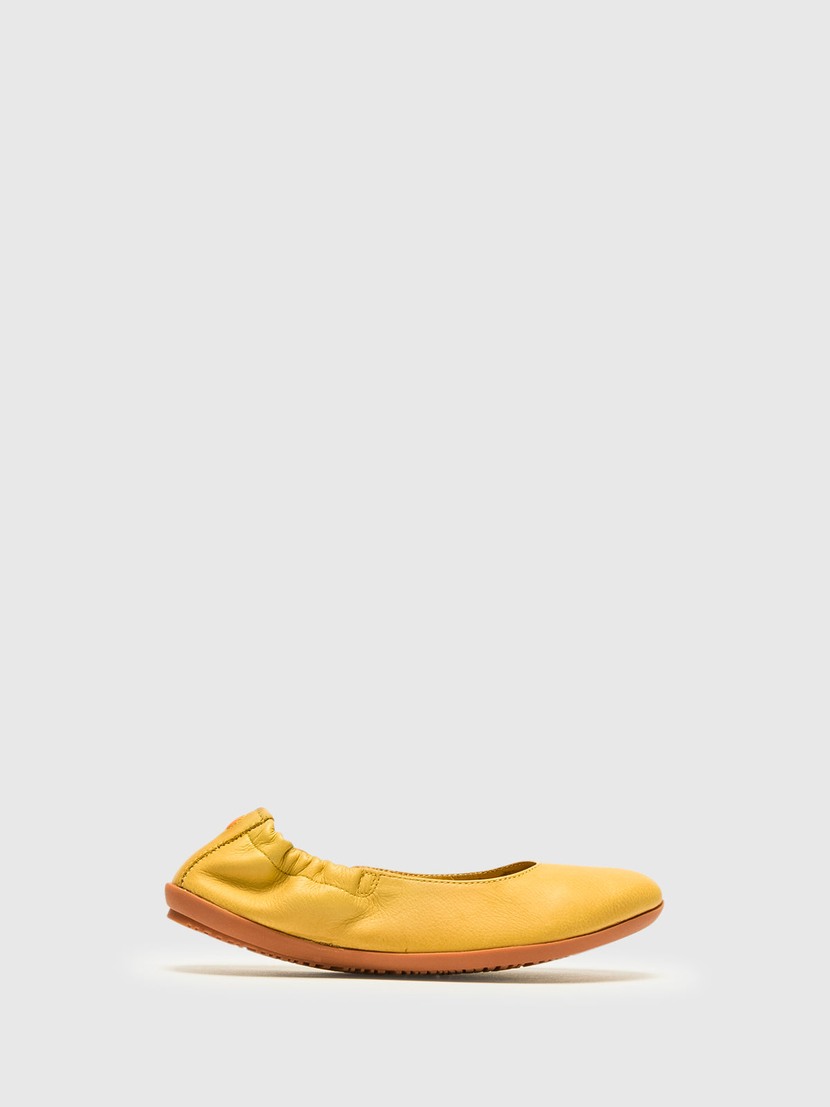 Softinos Yellow Elasticated Ballerinas