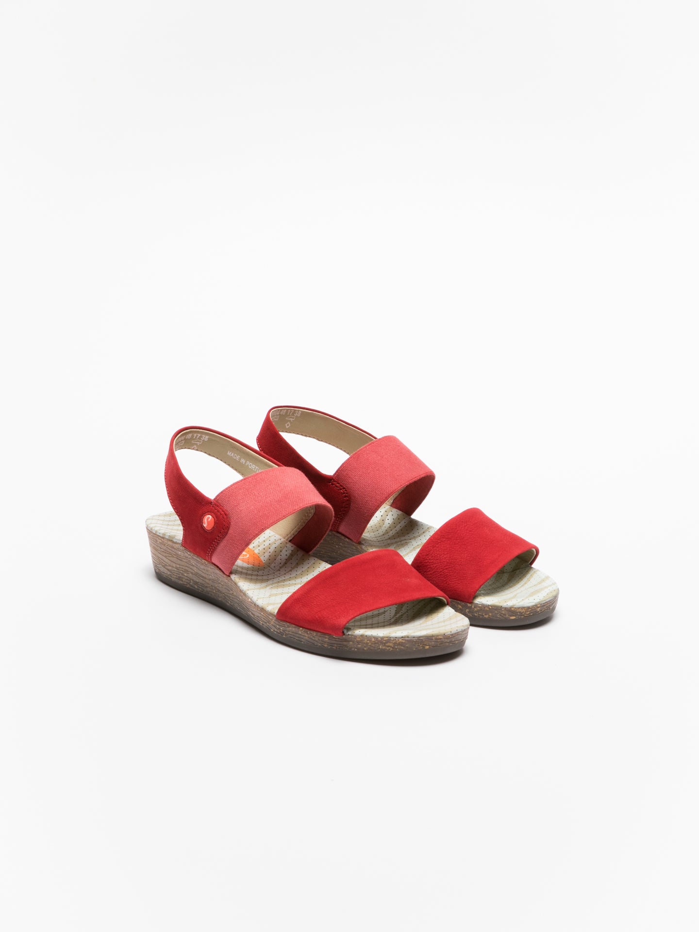 Softinos Red Strappy Sandals