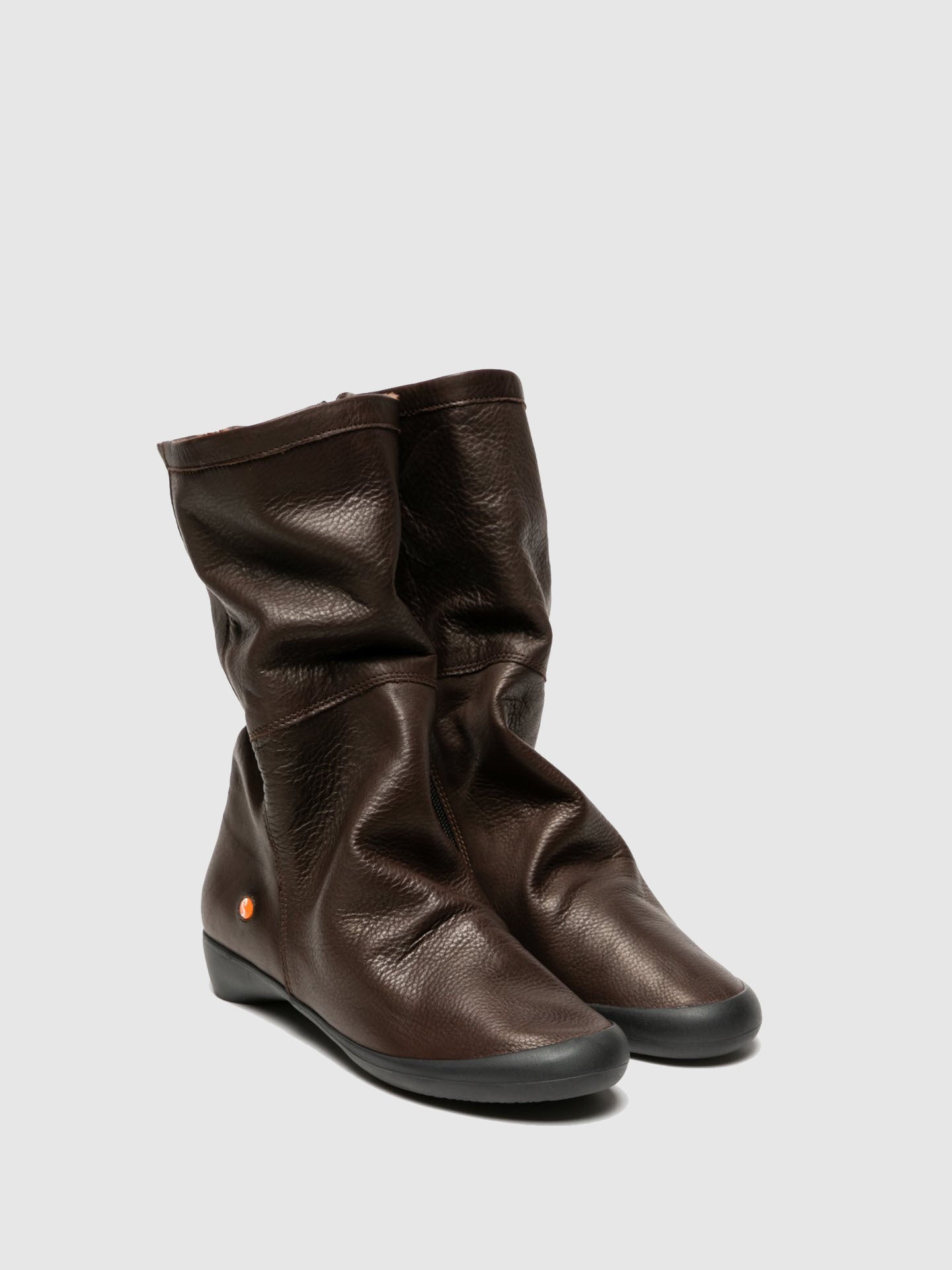 Softinos Botas de Cano-Alto em Castanho