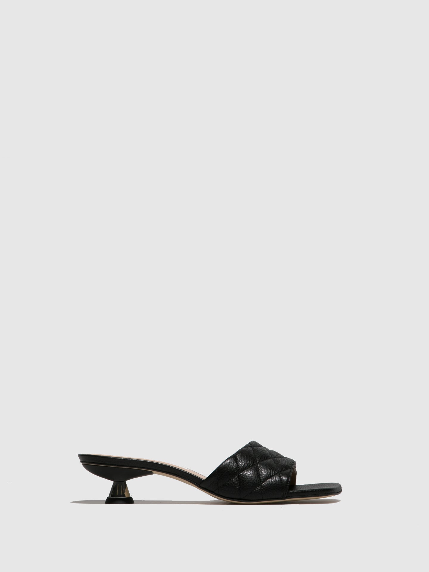 Sofia Costa Mules de Salto Kitten em Preto