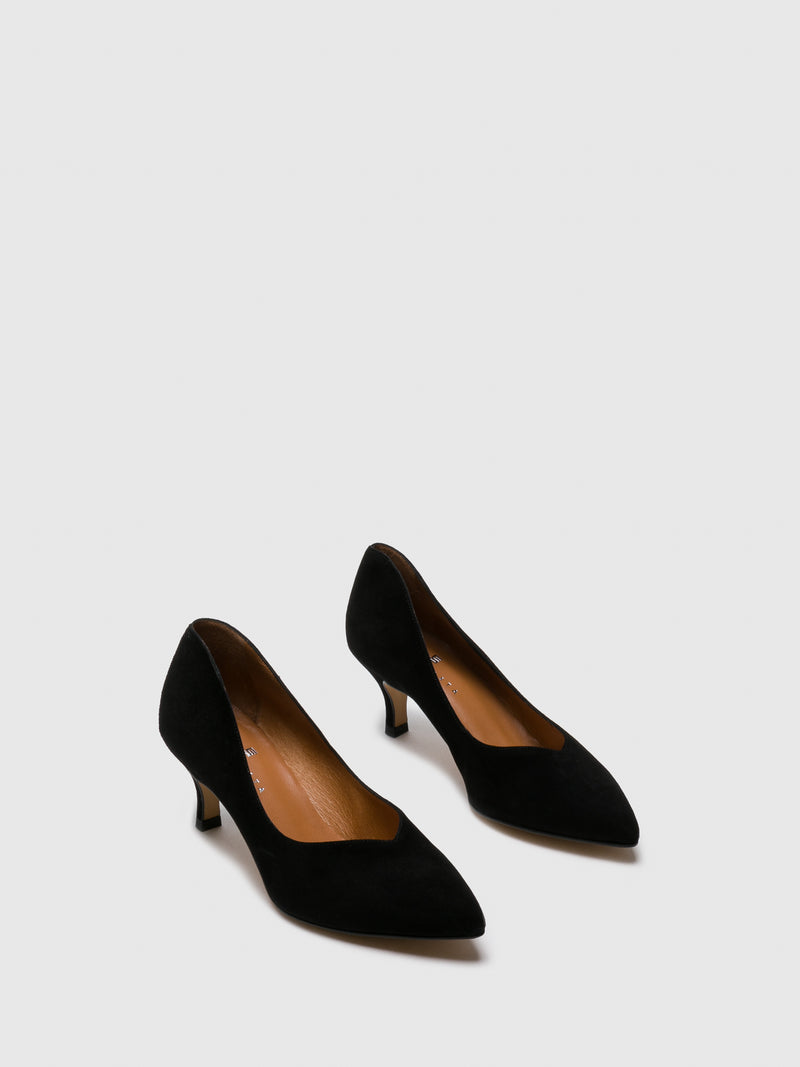 Sofia Costa Sapatos de Salto Kitten em Preto