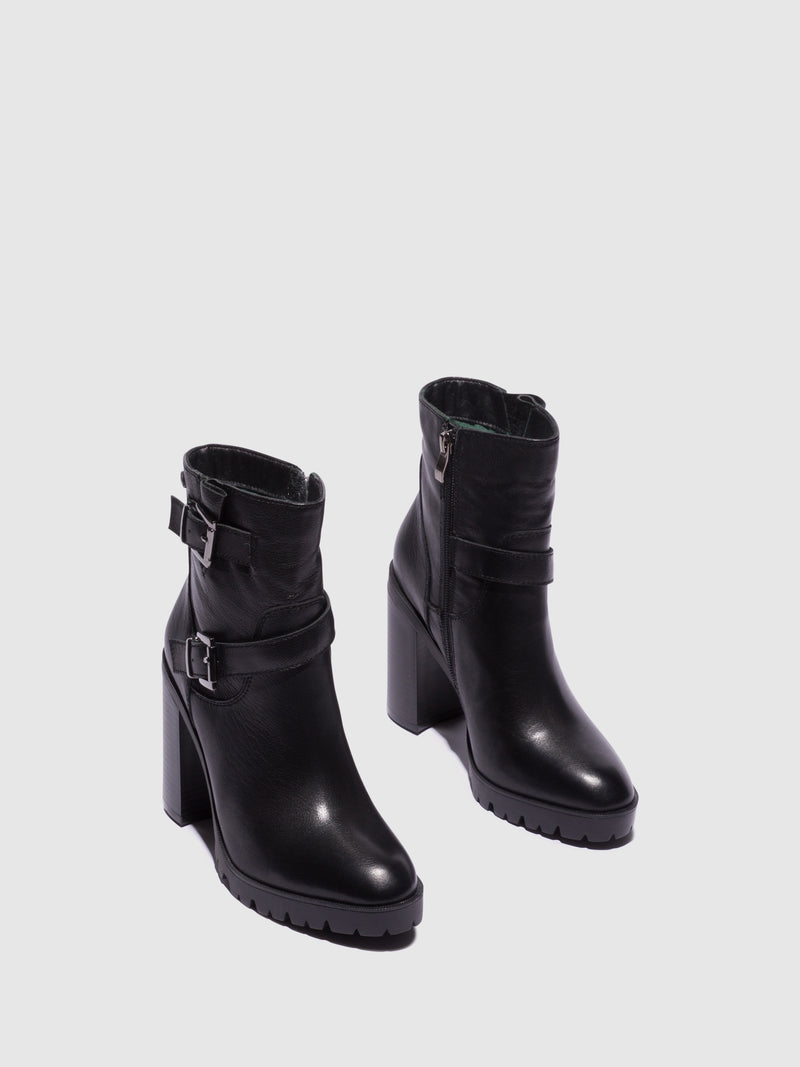 Top3 Botins com Fivela em Preto